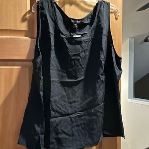 Citron Black Silk tank NWT - 3X